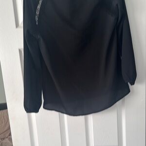 Source Unknown Black Long Sleeve Blouse